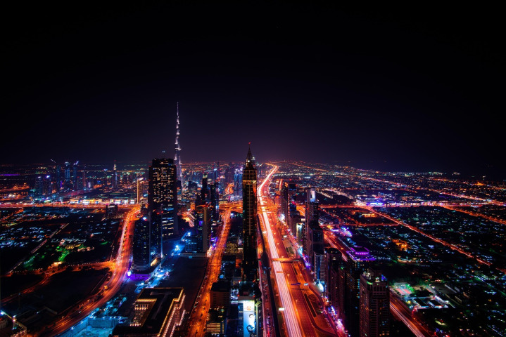 travel cityscape night skyline